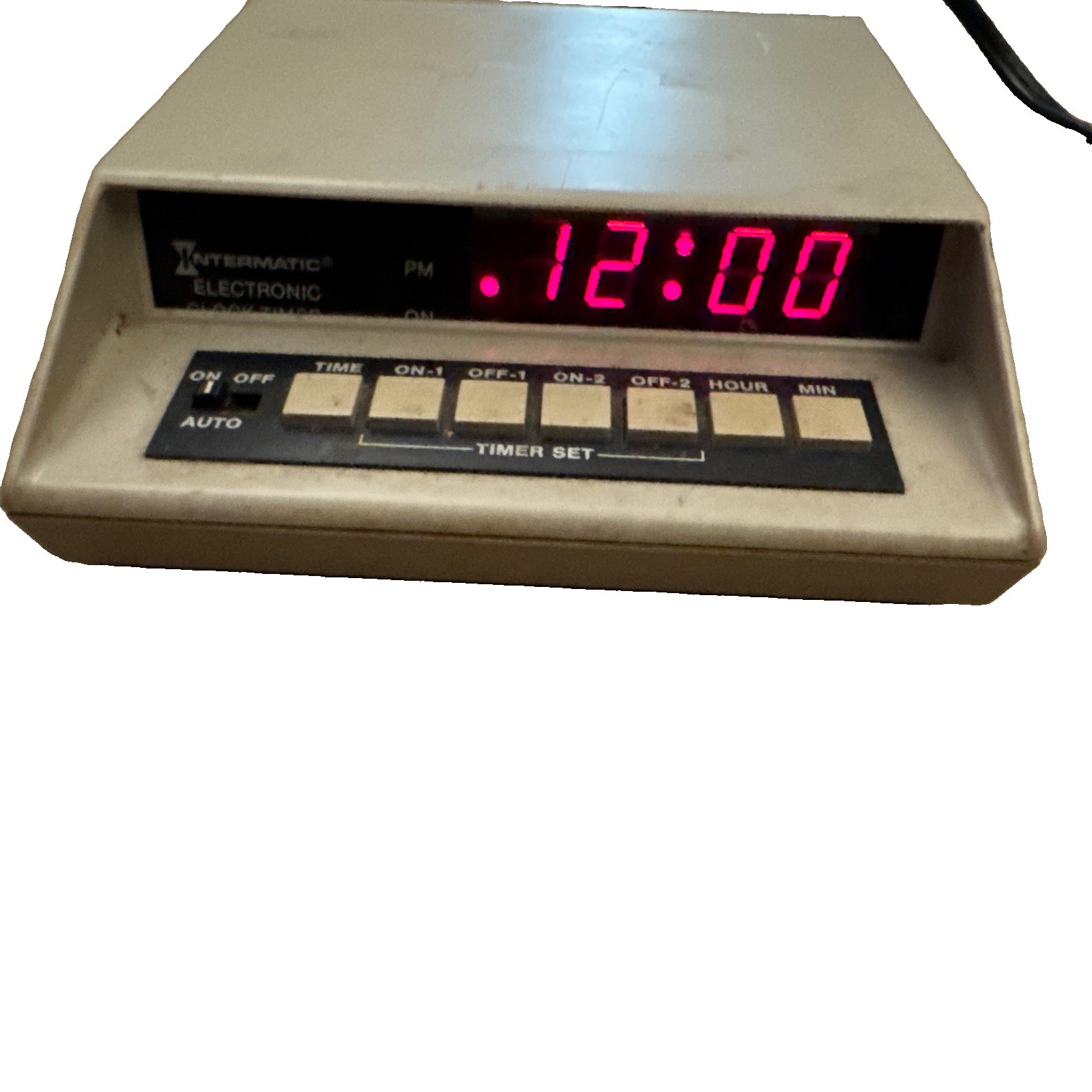 Intermatic EN1911 Electronic Clock-Timer Dual Event LED Display Tested