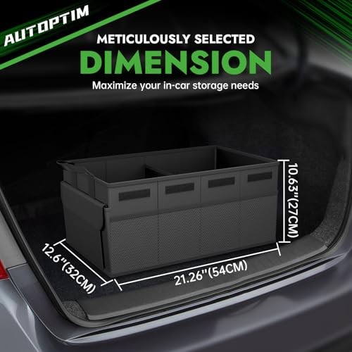 Car Trunk Organizer - Collapsible Car Organizer with Non Medium (2 Pack) Black