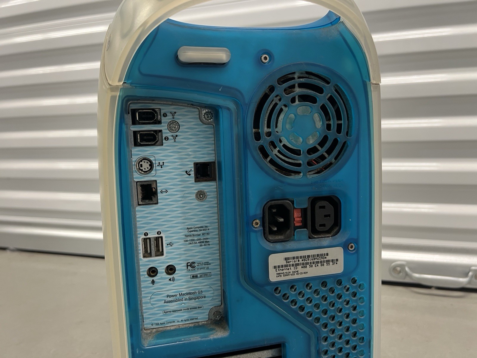 Apple Power Macintosh G3 Vintage Desktop Computer Blue & White