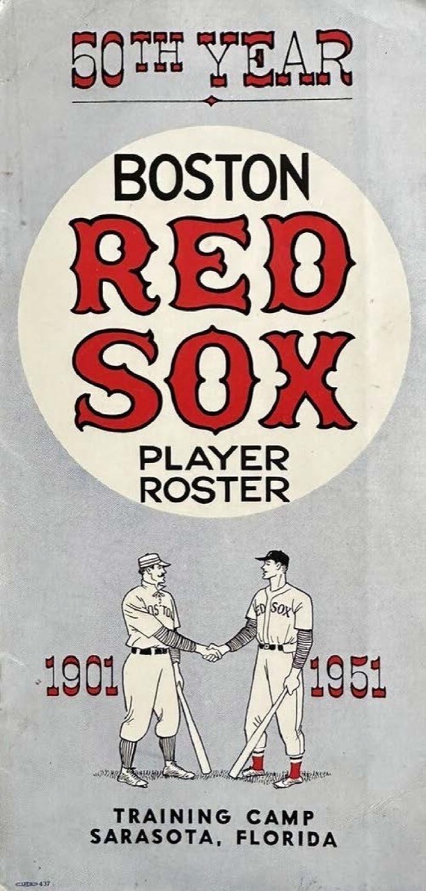 1951 Boston Red Sox Player Roster Media Guide - 10-page Baseball Booklet Reprint