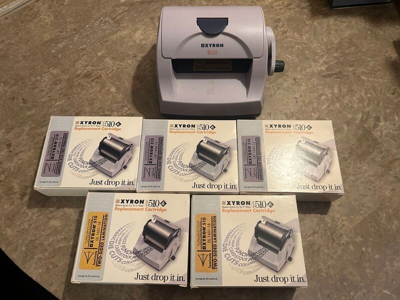 Xyron 510 Creative 4-in-1 Multi-Function Crafting Machine with 5 Cartridges