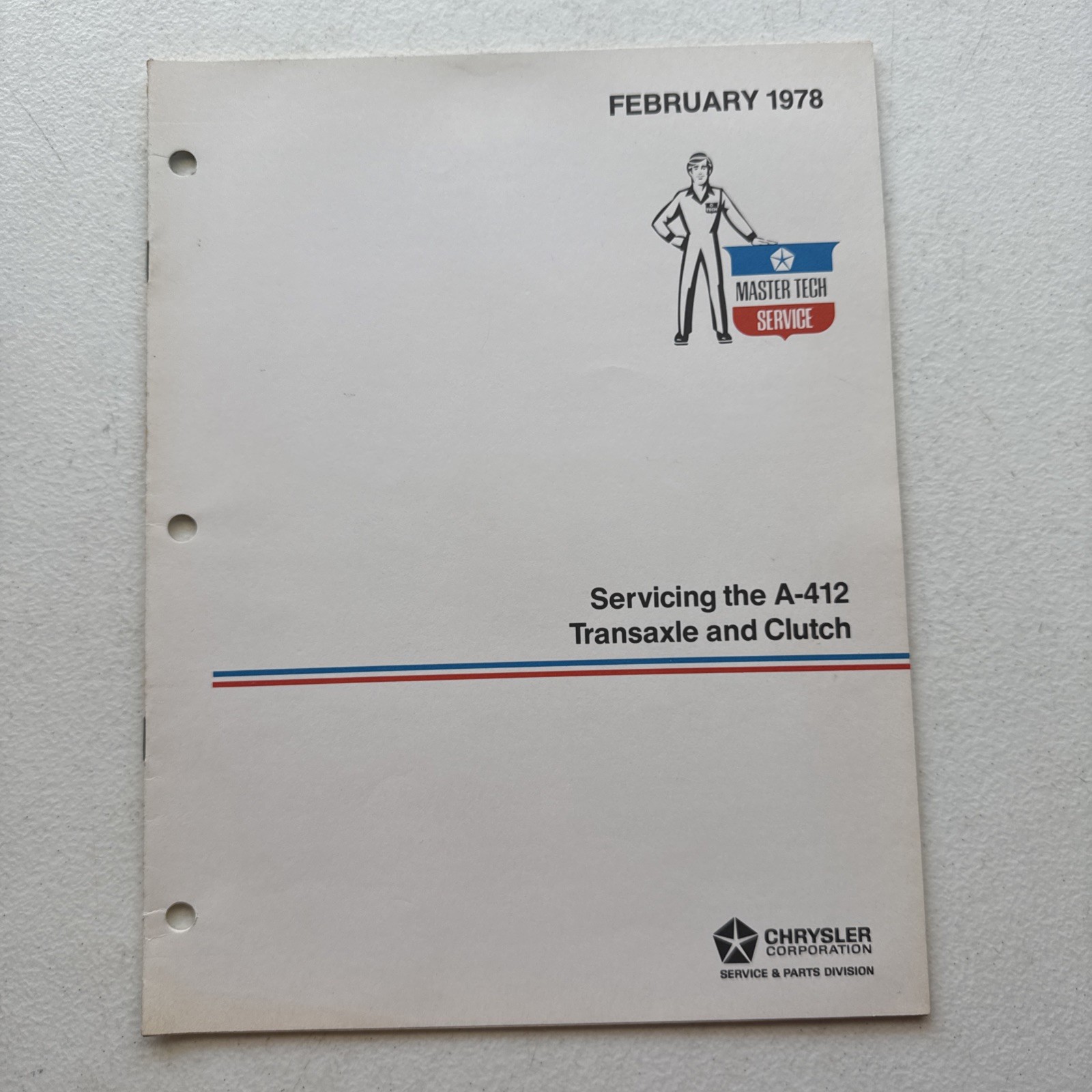 Chrysler Dodge 1978 Servicing The A-412 Transaxle And Clutch Reference Book