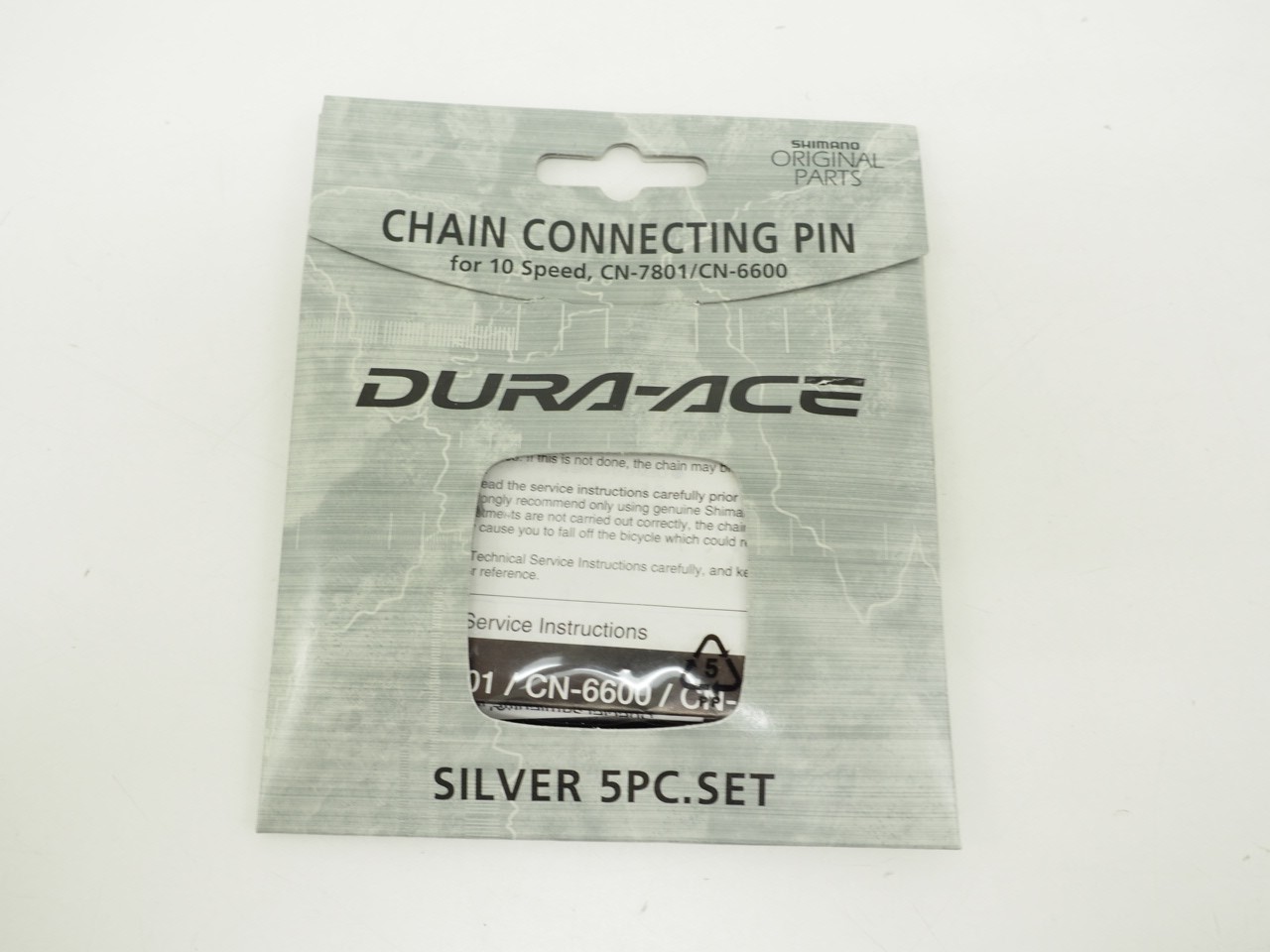 New! Shimano Dura-Ace 10-Speed Chain Connecting Pin 5 Piece Set Silver