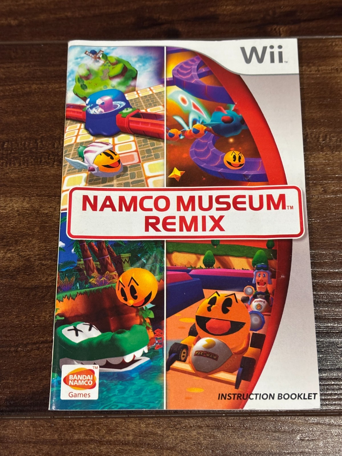 Namco Museum Remix Nintendo Wii Instruction Manual Only