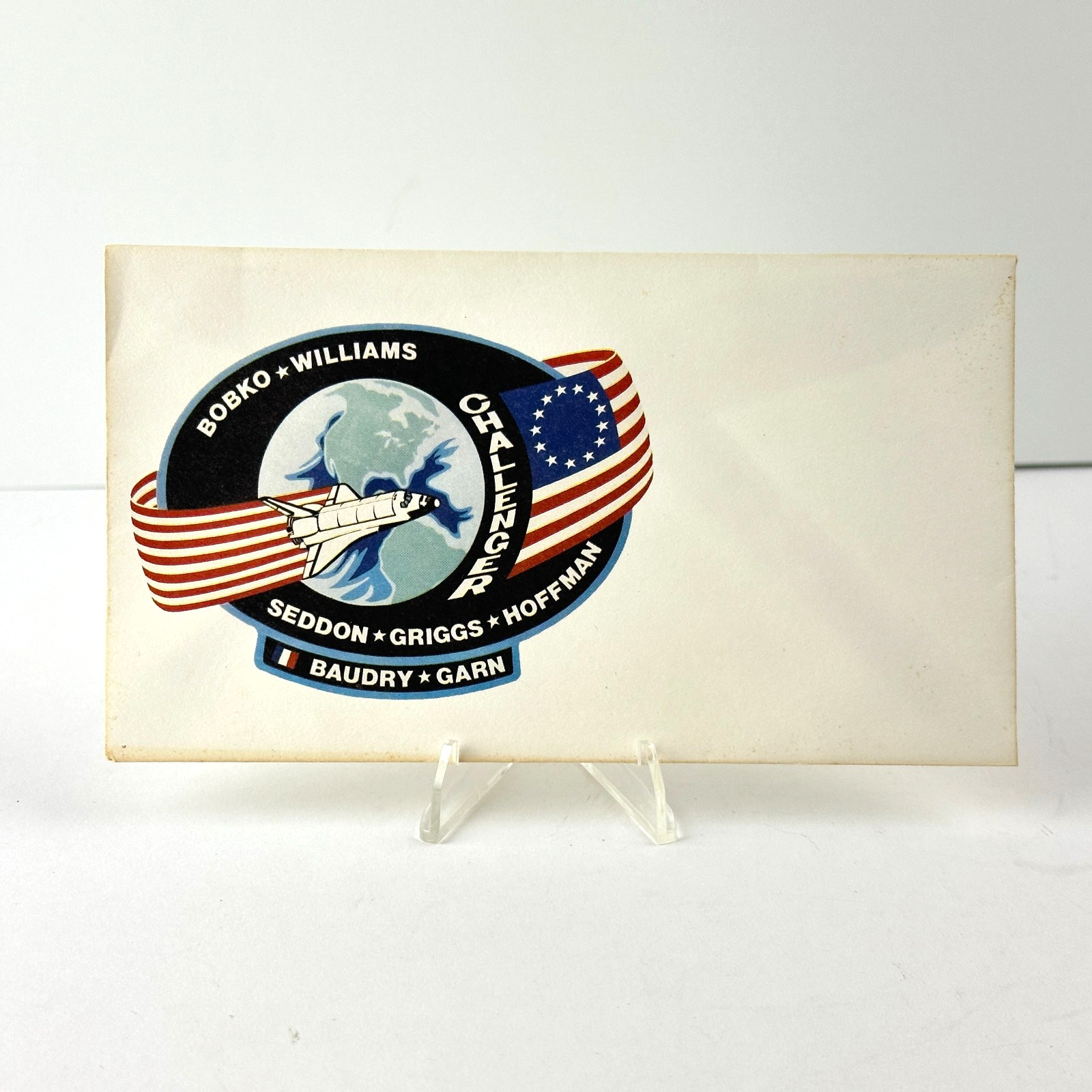 NASA STS-51D Challenger Cachet Baudry Crew Variant-Error (with provenance)