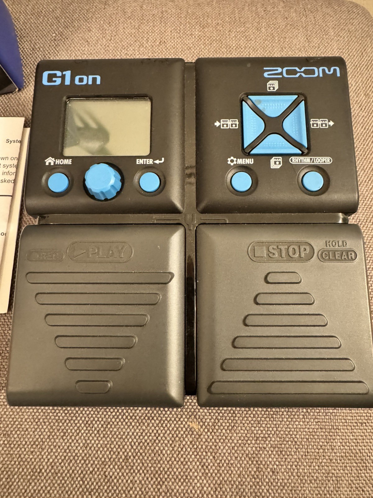 ZOOM G1ON Electric Guitar Effects Pedal Multi-Effects Pedal Tested Working