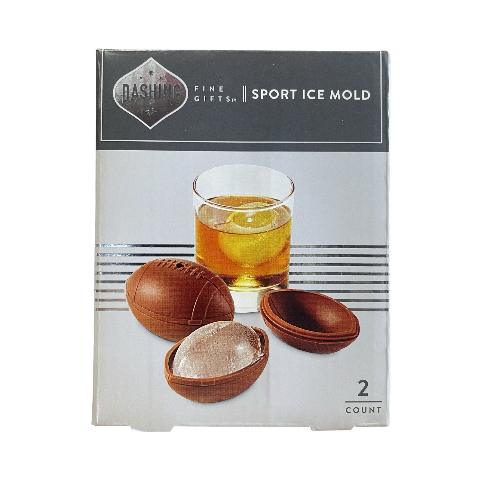 New Dashing Fine Gifts - Sport Ice Mold - 2 Flexible Silicone Football Molds
