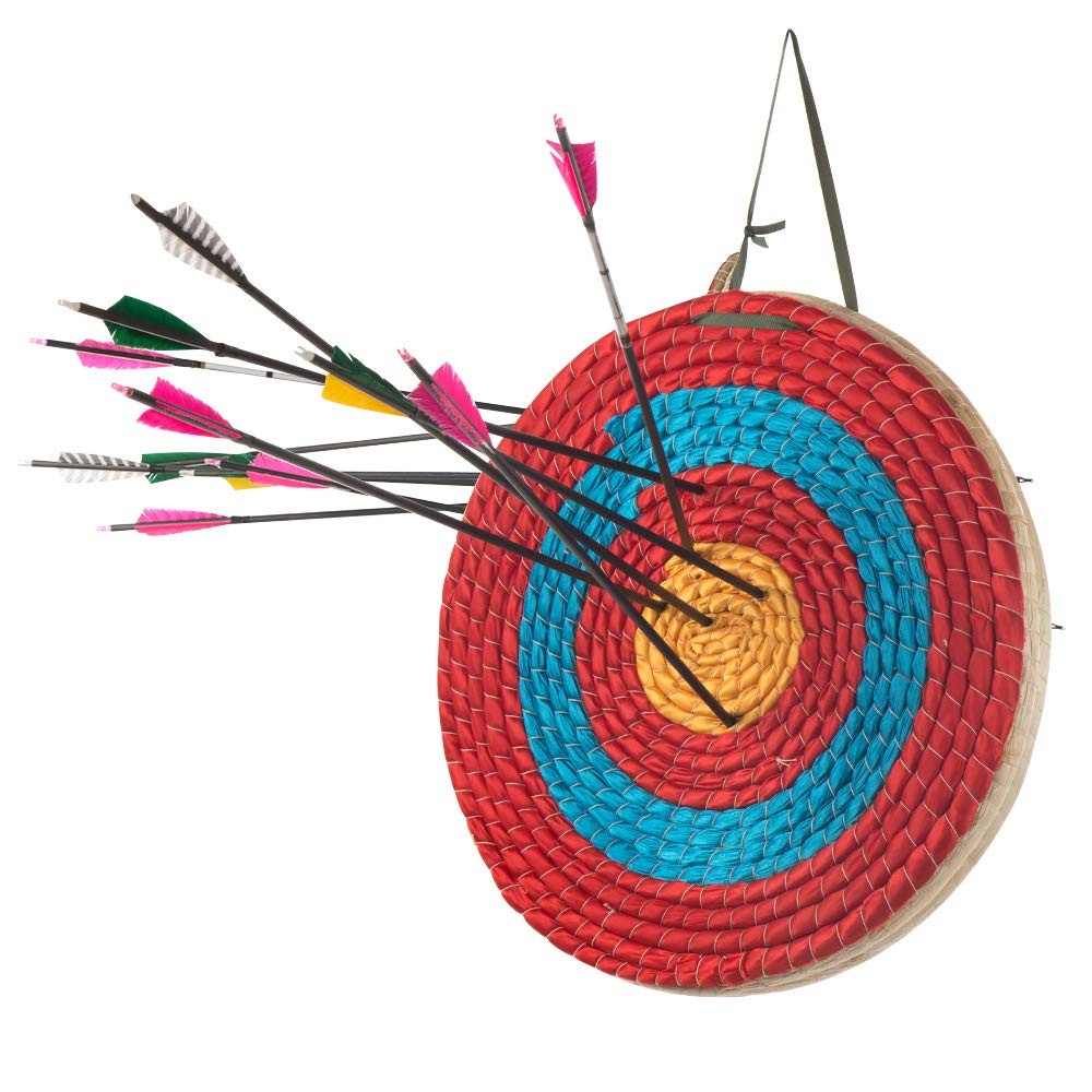 Archery Target 5 Layers 20 inch Traditional Solid Straw Archery Target 4 inch...