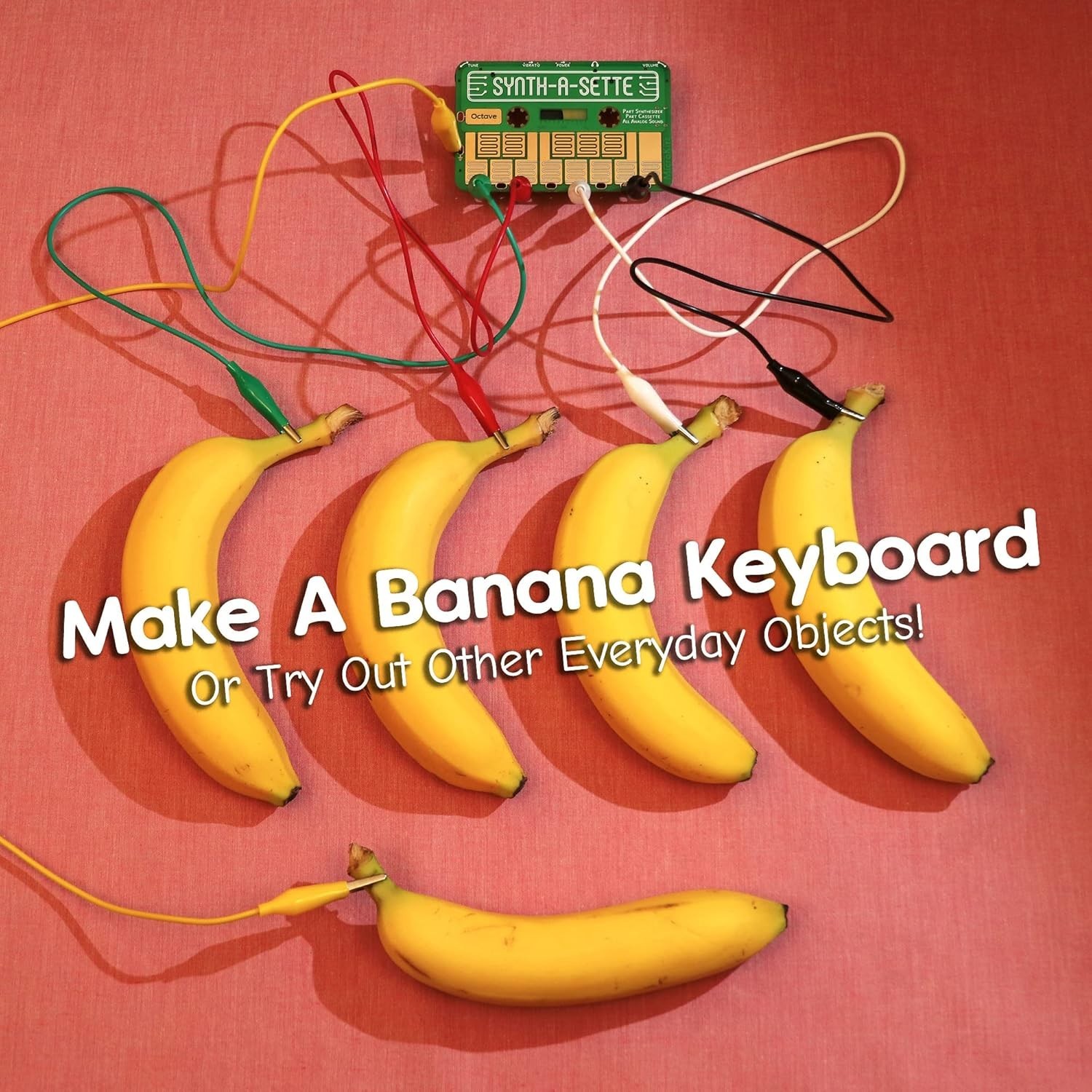 Synth-a-Sette: Compact Cassette-Sized Pocket Synthesizer with Alligator Clips