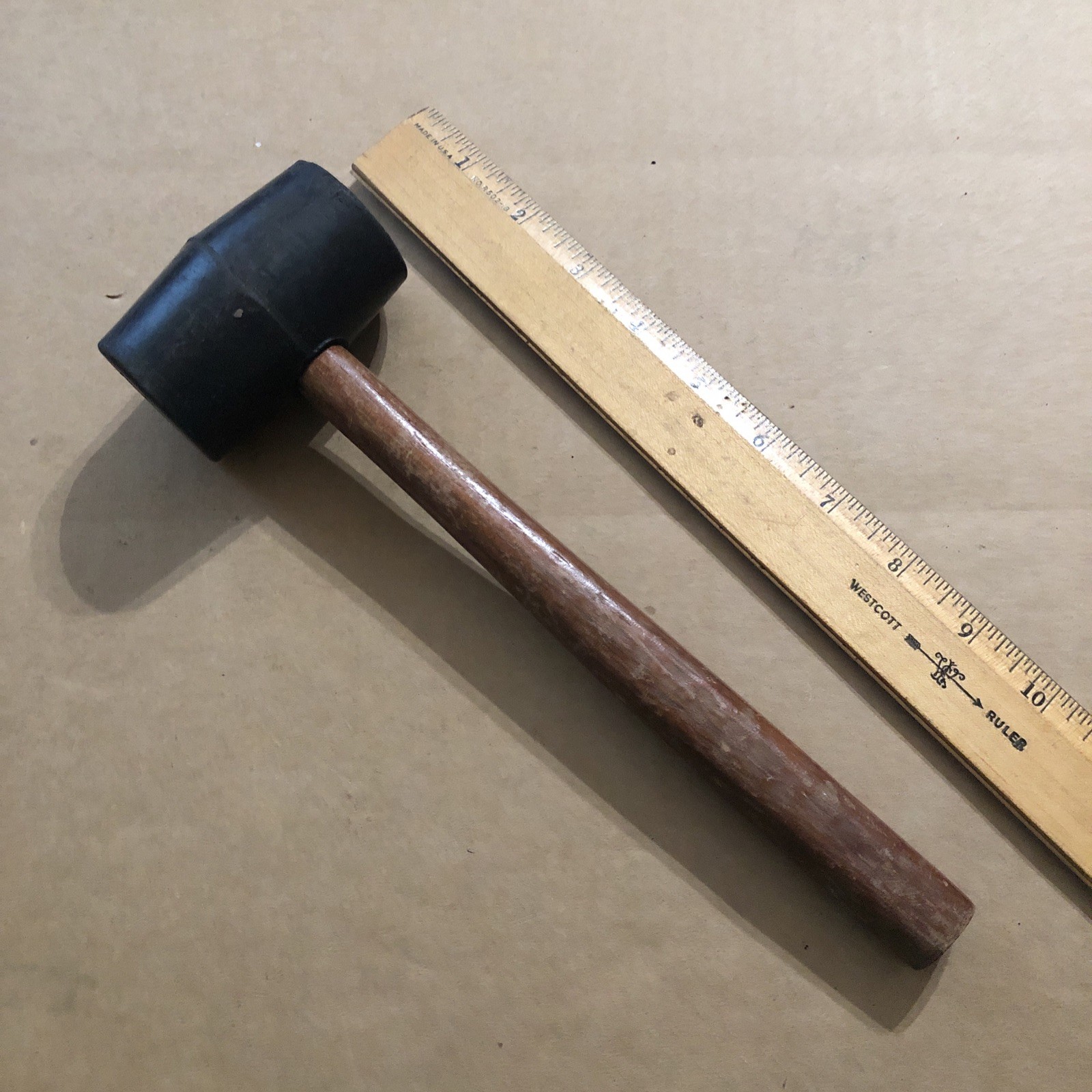 Vintage 11 inch Rubber Hammer Mallet Made in USA
