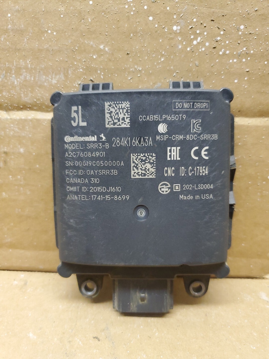 17-20 LH Nissan Pathfinder Blind Spot Alert Sensor  Warning 284K16KA3A