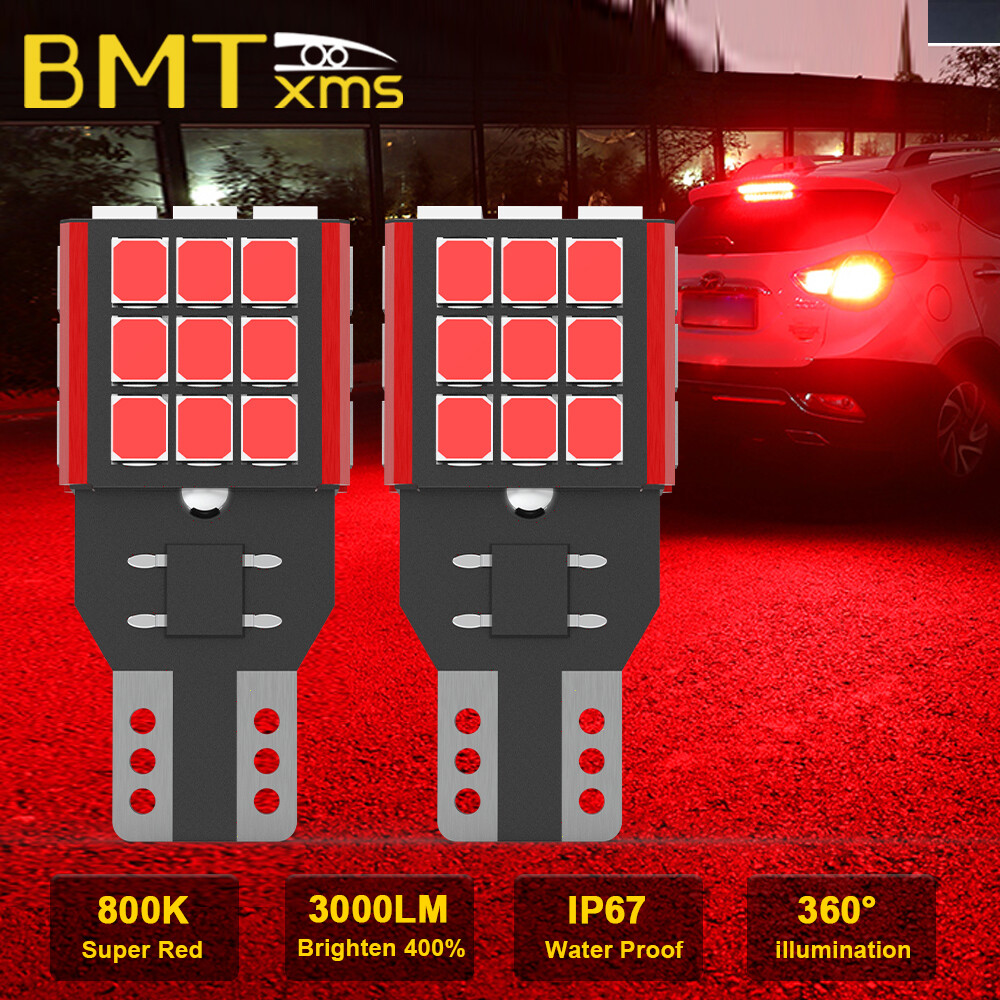 921 T15 RED LED Brake Stop Light 30SMD Bulb for VW Golf 2010-2014 GTI 2010-2013