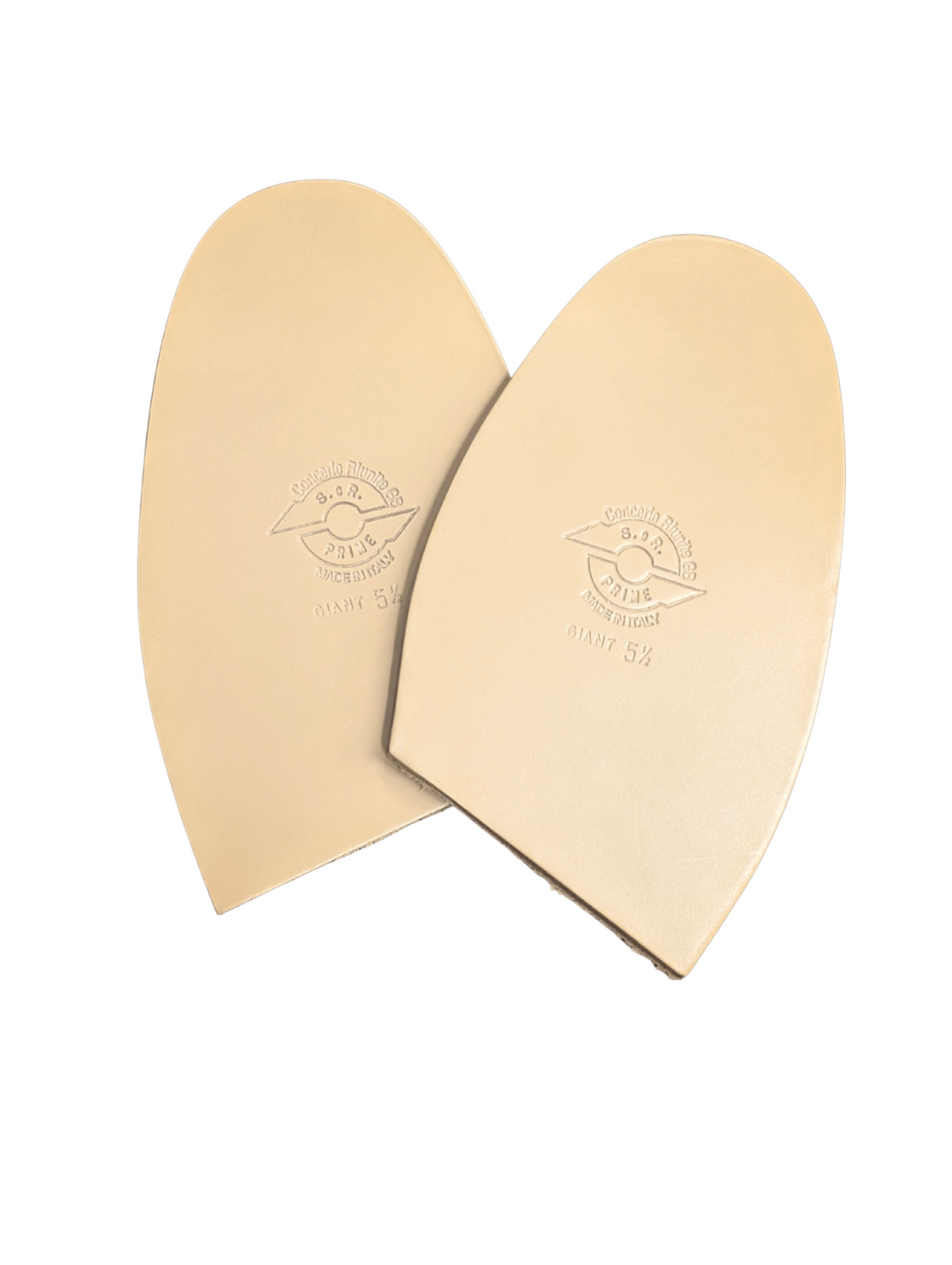 S & R Prime Grade Leather Half Soles | Made in Italy | 5.5 mm | Shoe Repair