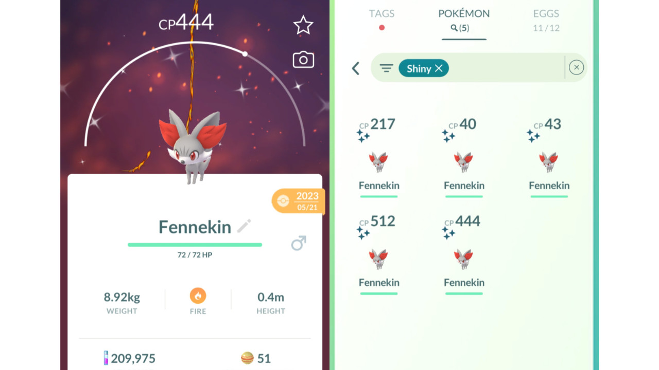 🔥Shiny Fennekin (Dazzling Fynx) Community Day Pokemon GO🔥 Mini PTC