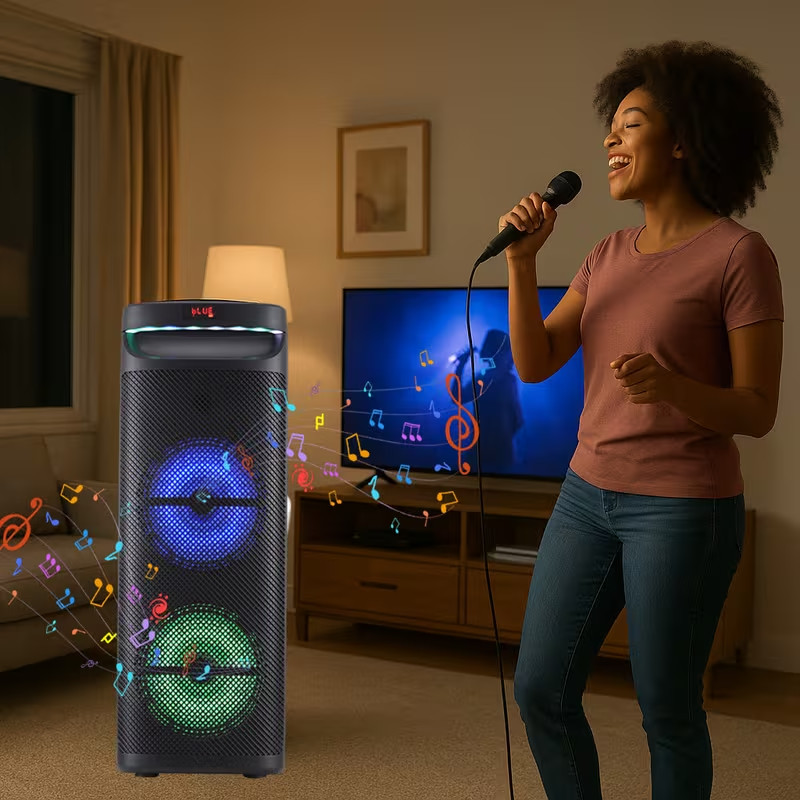 All-in-One 1000W Karaoke Speaker Wireless Mic TWS Bluetooth
