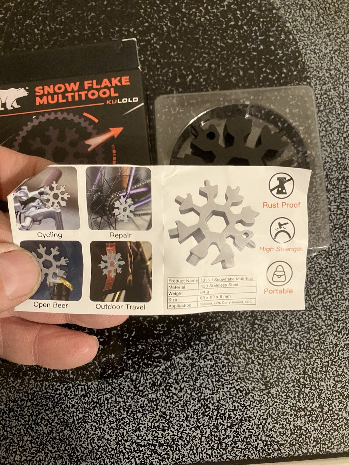Snowflake Multi Tool 2 Pack - Stainless Steel 18 in 1 Multitool New