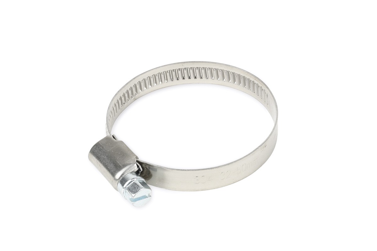 German-Style Stainless Steel Worm-Drive Hose Clamp, 50mm