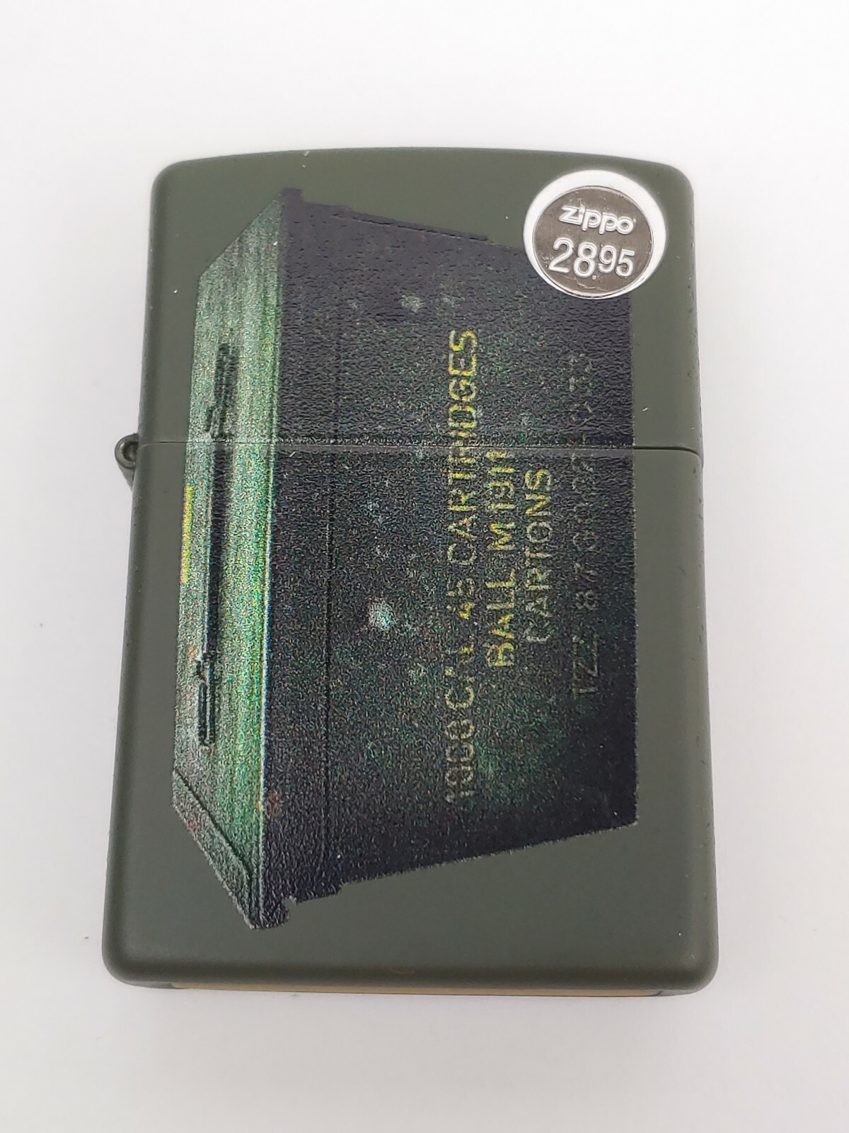 ZIPPO 221 AMMO CRATE Green Matte Lighter - NOV (K) 2021 - NEW/Never Fired!