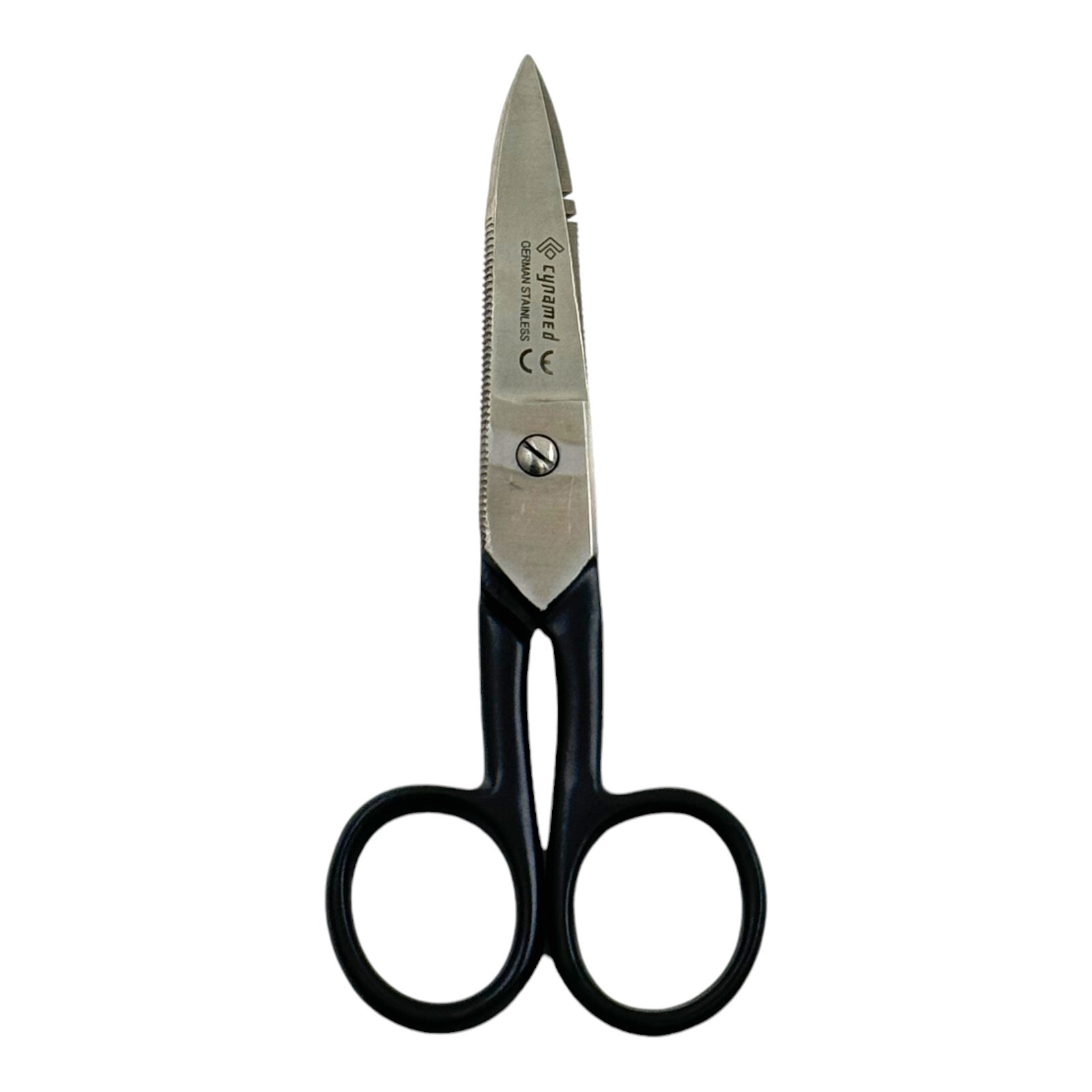 Electrical Wire Cutting and Stripping Scissors 5.25in,Black & Blue - Set of 2