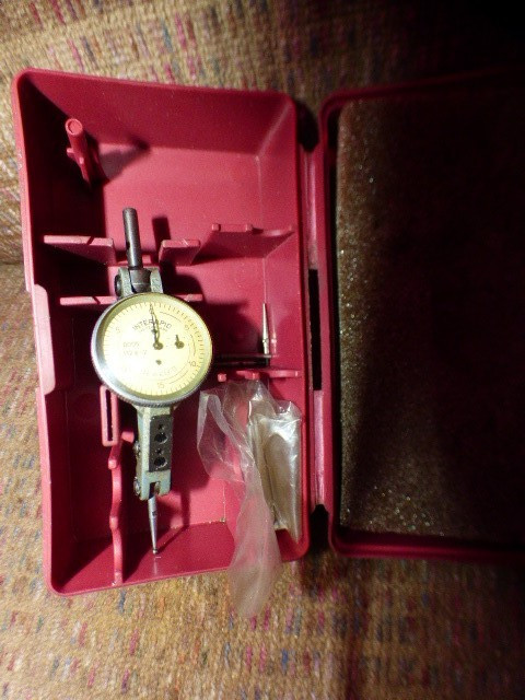 INTERAPID .0001” TEST INDICATOR No. 312B-2 Jeweled w/ CASE,