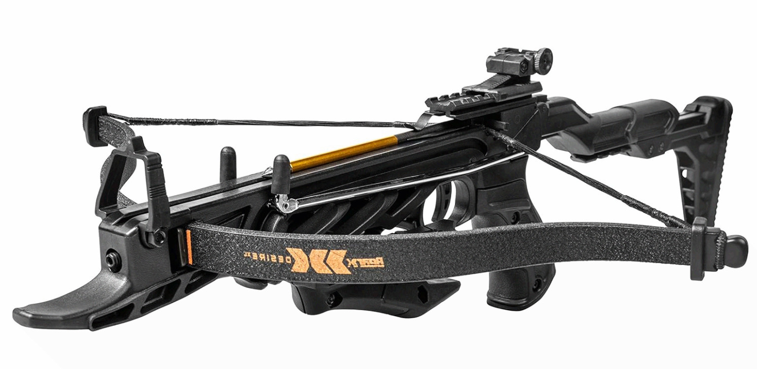 Desire XL Self-Cocking Pistol Crossbow w/ 3 Bolts, Adjustable Stock