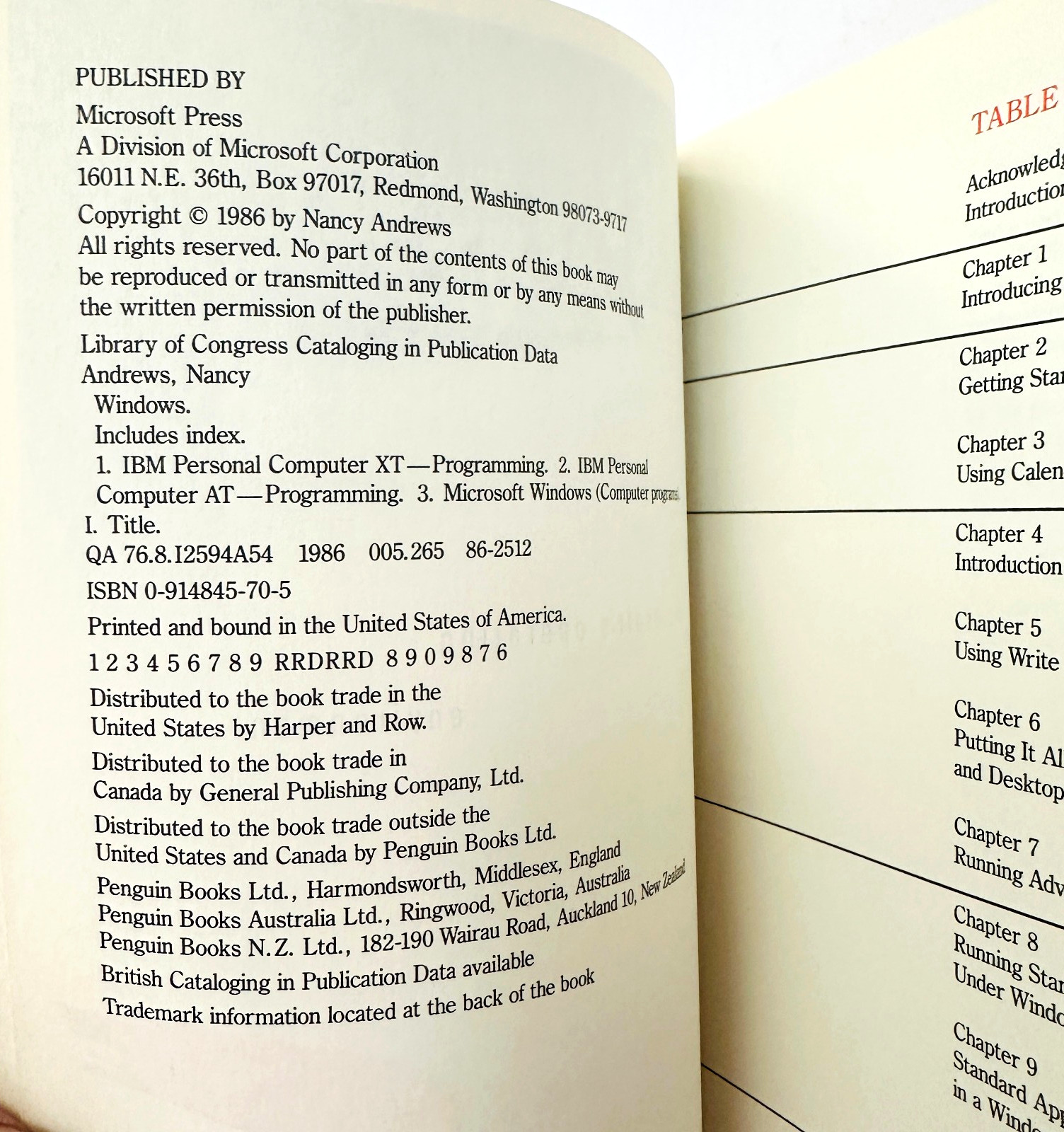 Windows 1.0 1986 Official Guide To Microsoft's Operating Environment 1st/1st