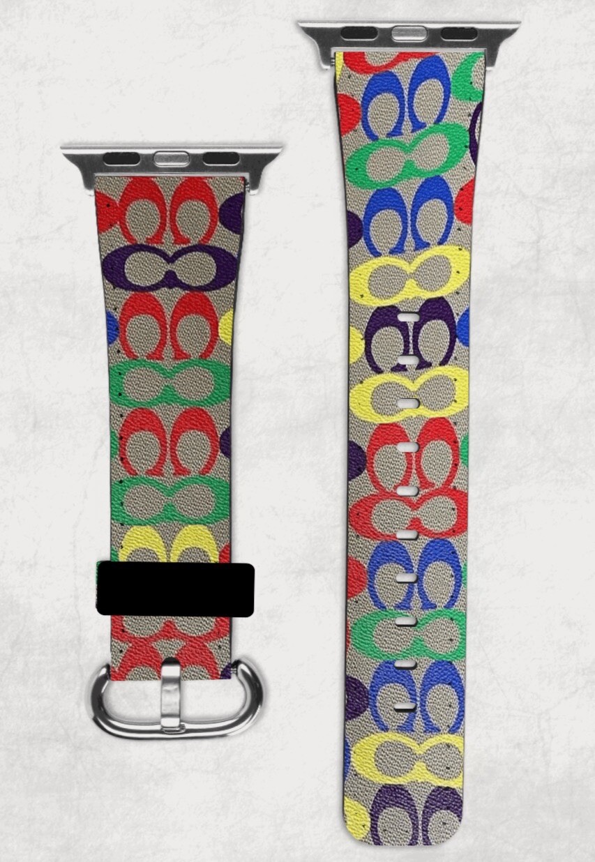 Popular Designer Fashion Brand Marker Apple Watch Band NEW 38/40/41 & 42/44/45