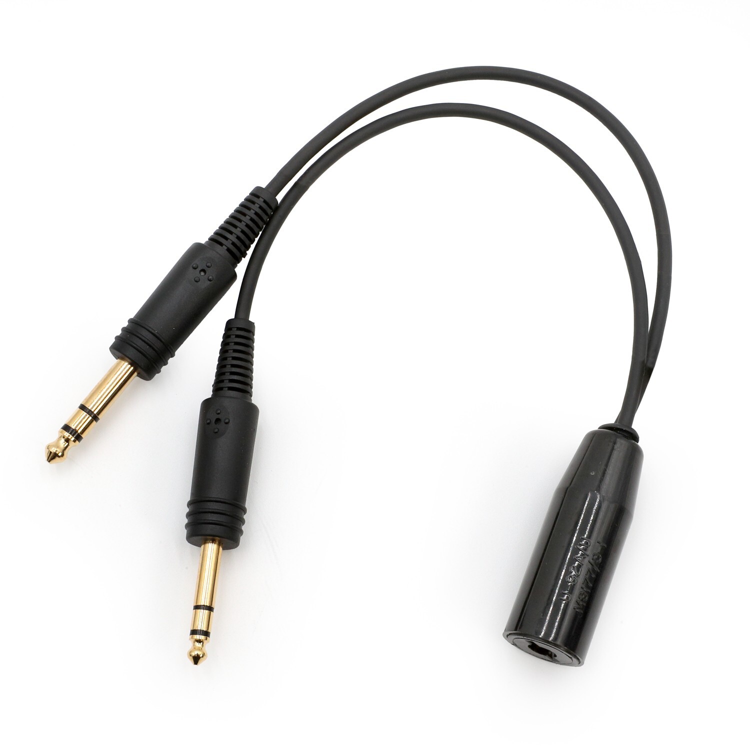 Helicopter Headset U174 to GA Dual Plugs General Aviation Headset Adapter