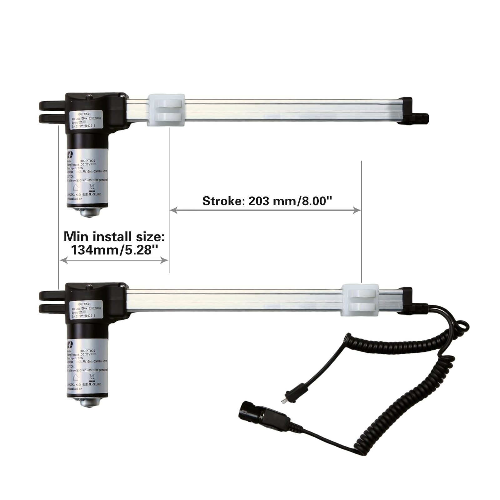 Kaidi KDPT009-01 Linear Actuator Motor Replacement for Power Recliner Lift Chair