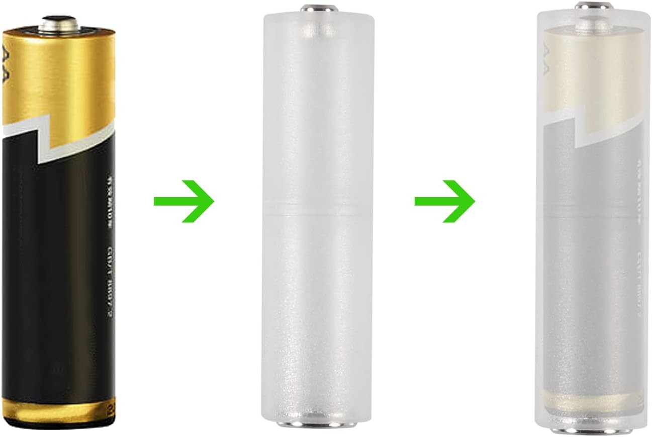 10pcs AAA to AA Converter Battery Adapter