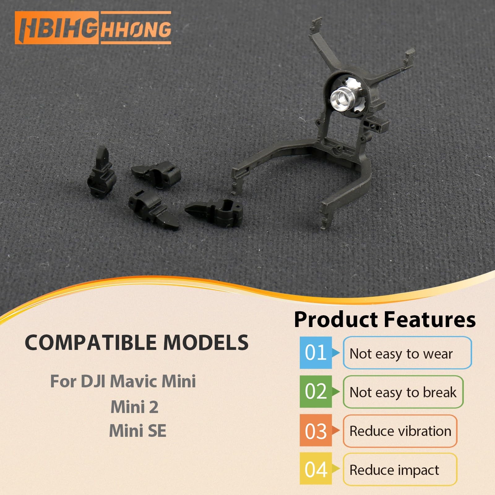 Replacement for DJI MiNi 2 Gimbal Camera Shock Absorber Bracket with Shock...