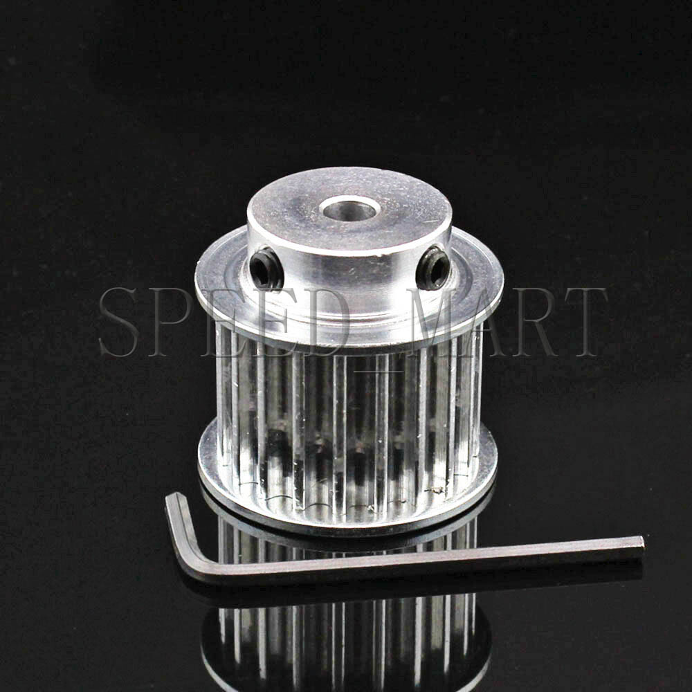 5M HTD5M Aluminum Timing Belt Pulley 19 Teeth 6mm Bore 21mm width Stepper Motor