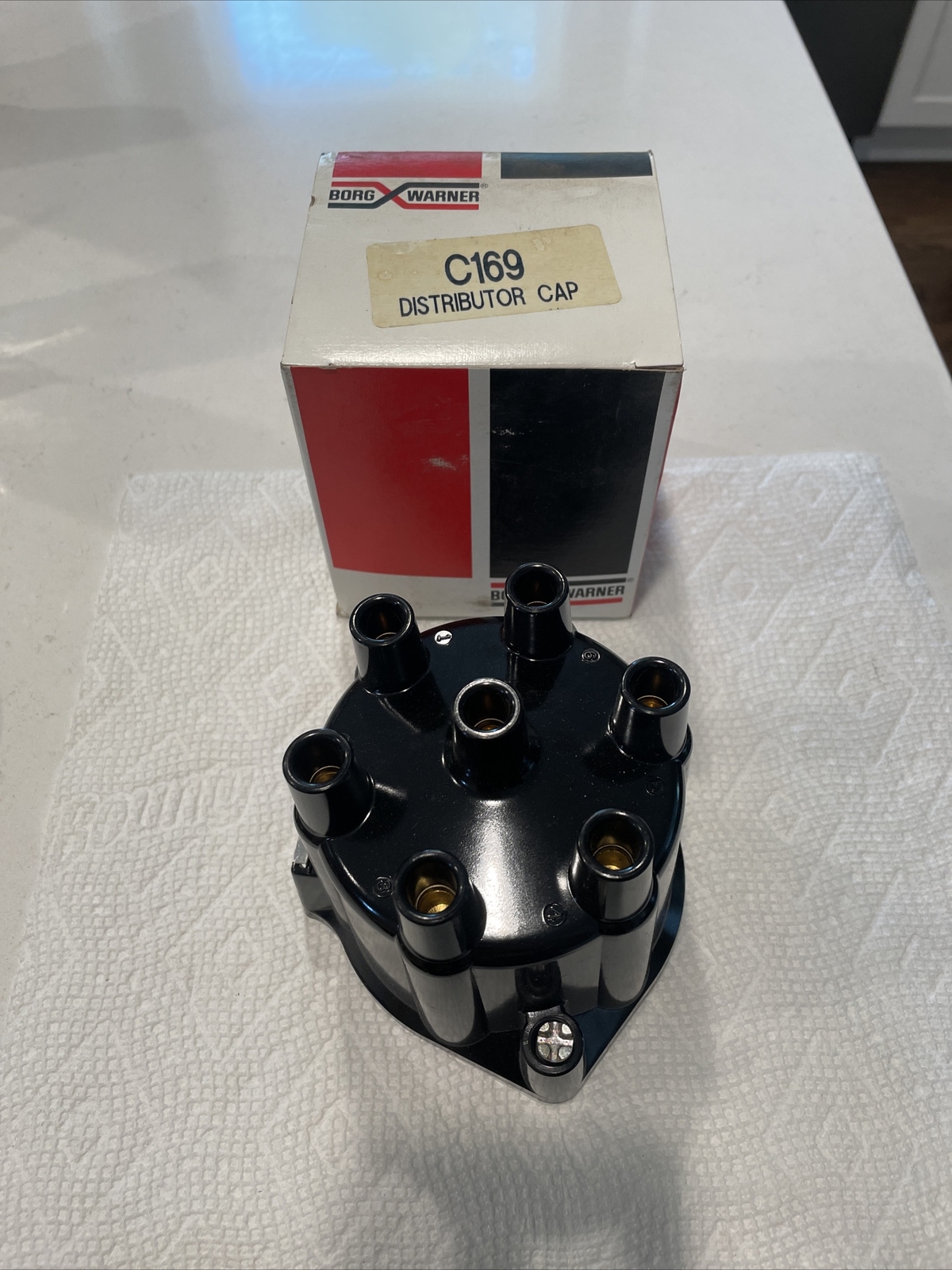 New Borg Warner C169 6 Cyl Distributor Cap 1966-67 Jeep CJ5 CJ6 DJ5 DJ6