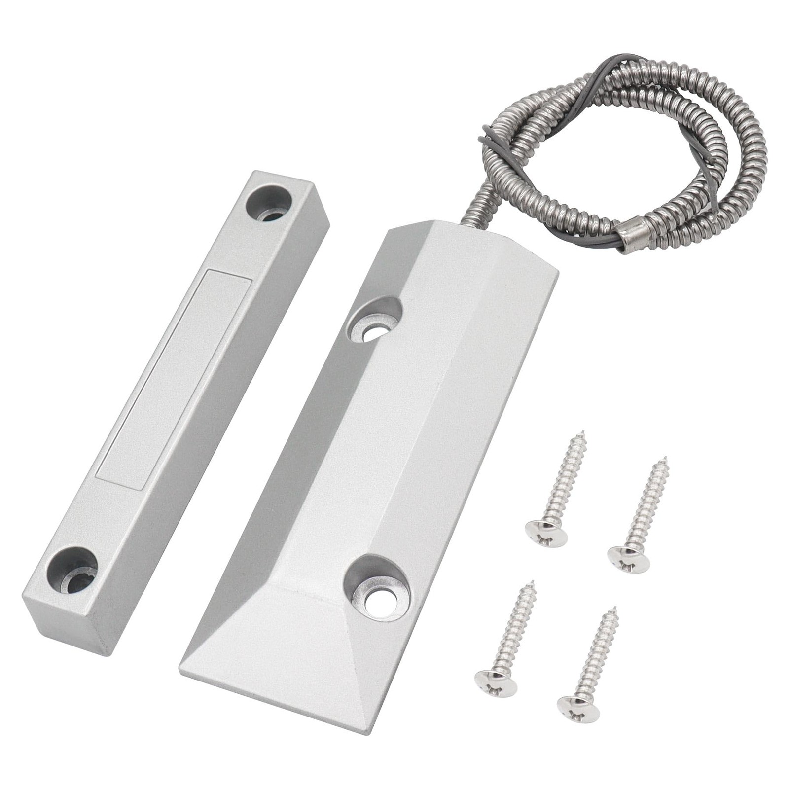 Magnetic Reed Switch Wired Surface Mount Normally Closed NC Contact Sensor Al...