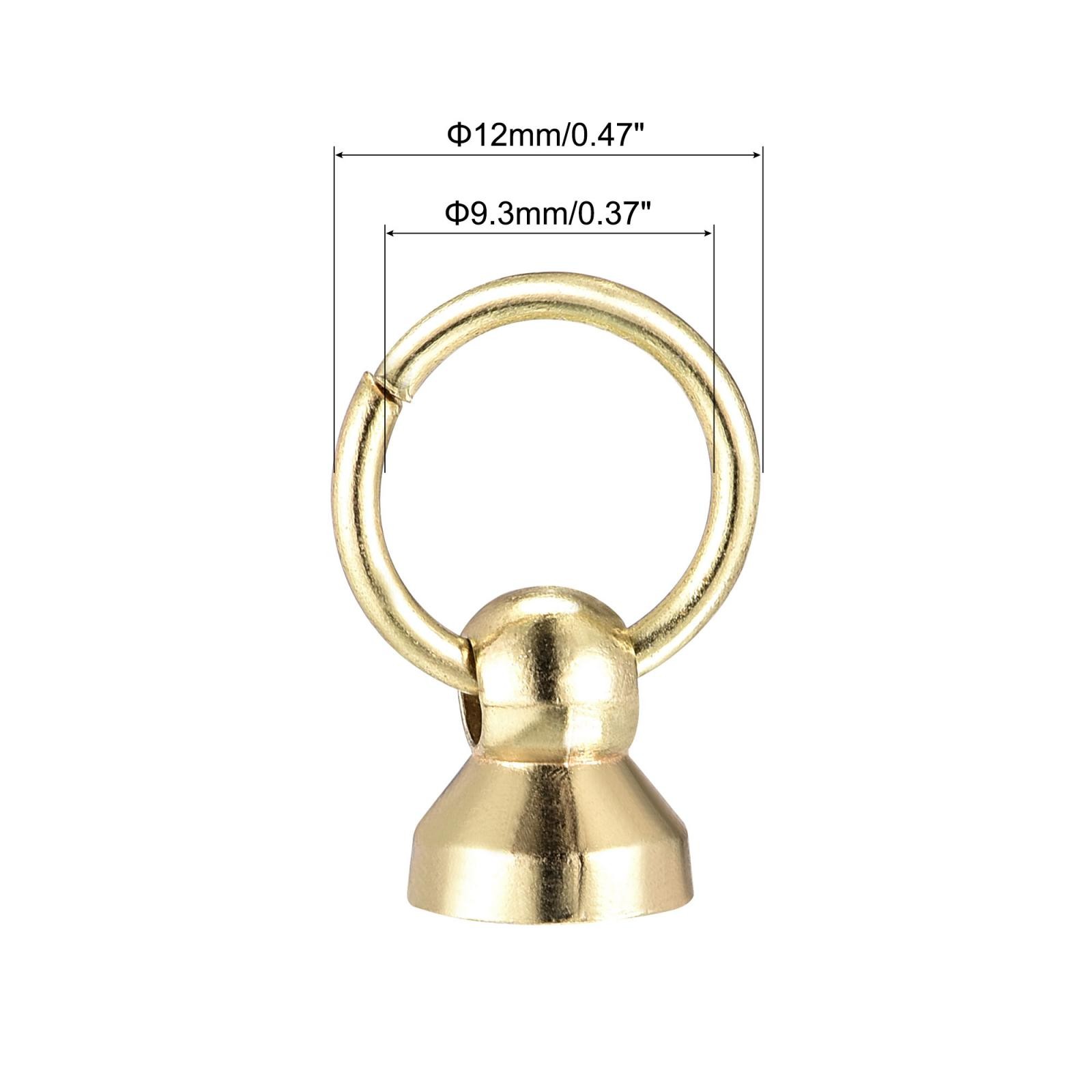 0.47" Toroidal Joint Button Pin Rivets Gold Screw 20 Pcs