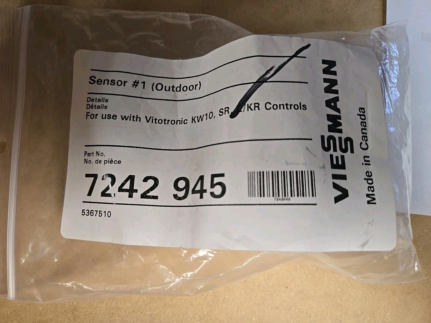 Viessmann 7242945 Sensor #1 Outdoor