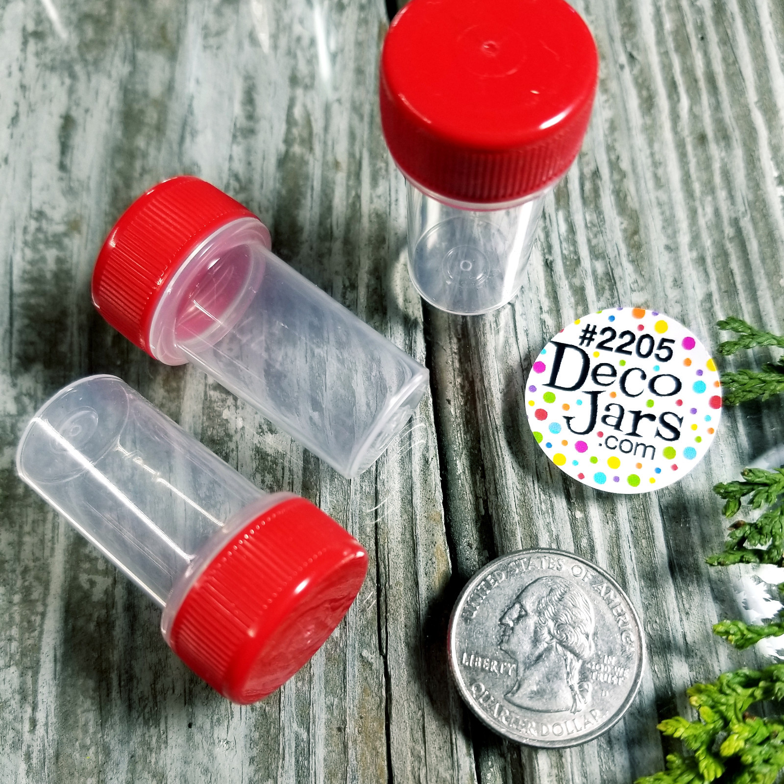 12 Tiny Tubes Vial RED CAP Container USA meds jars TABLETS Powder 2205 Drillable