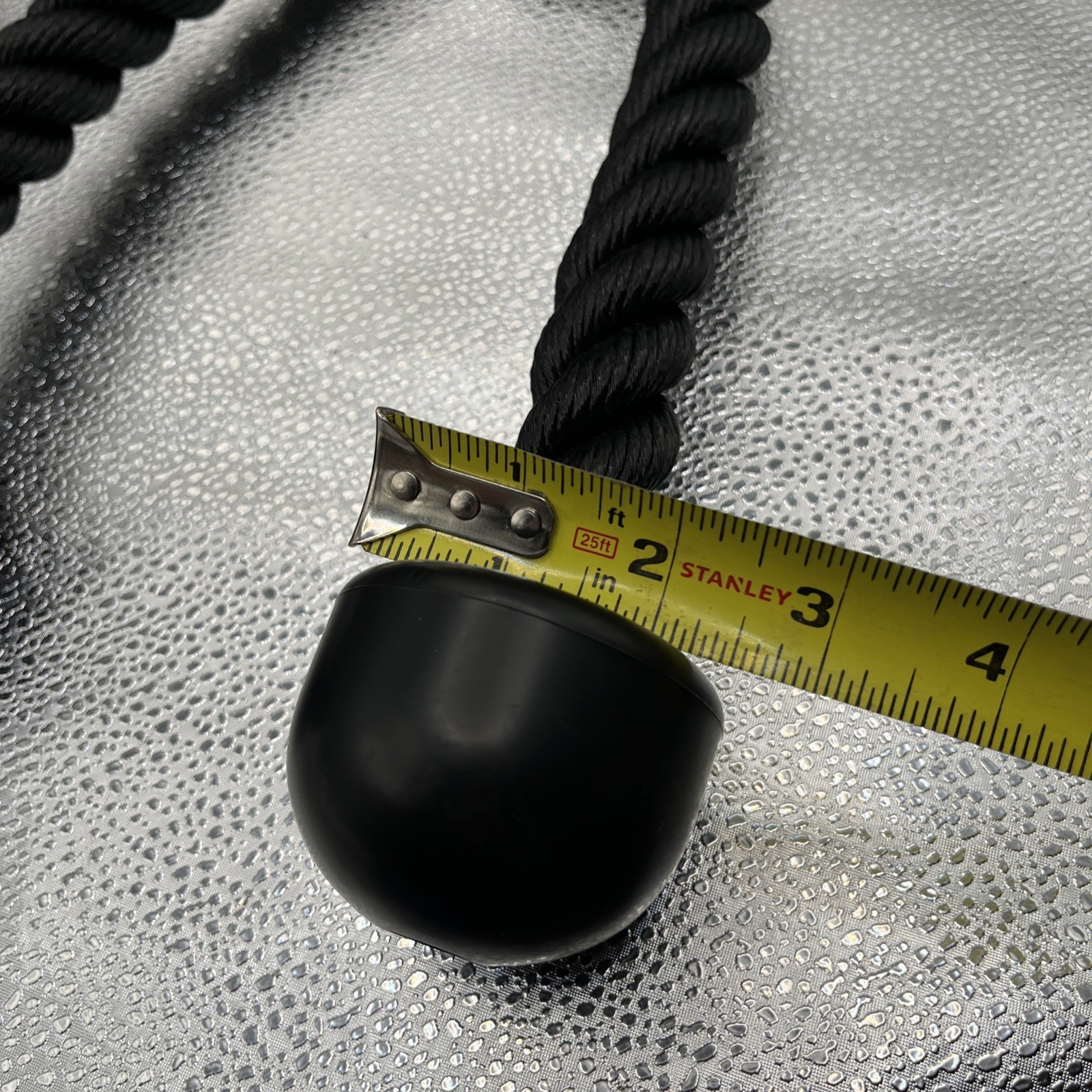 Tricep Rope Nylon Rubber Handles New Cable Attachment Workout Exercise