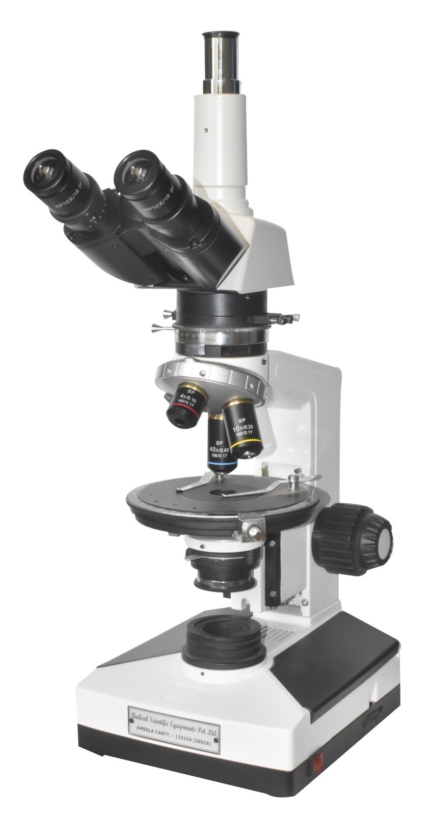 Polarizing Microscope with Camera Holder, Bertrand, Arabic Centering & Tinting