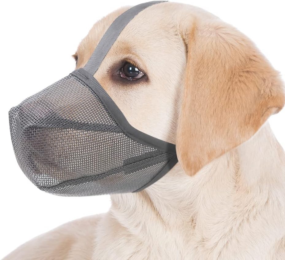 "Bozal De Perro De Cobertura Total Suave De Malla Para Perros De Gran Tamaño "
