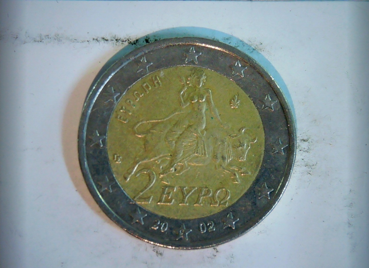 Greece 2002 €2 Euro coinage (Greece) - Europa and the Bull (2 Euro national reve