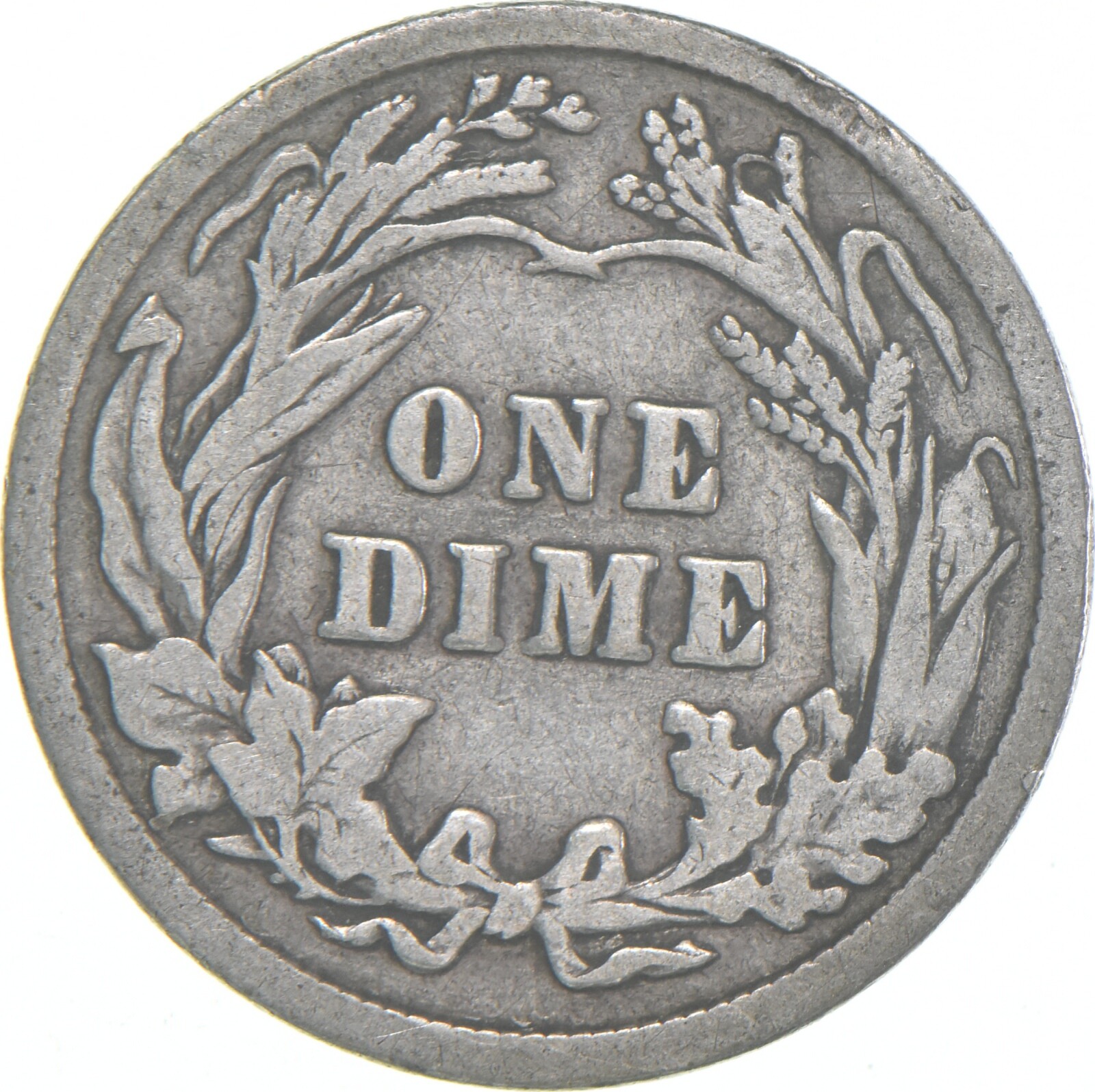 1912-P Barber Dime 90% Silver Average Circ