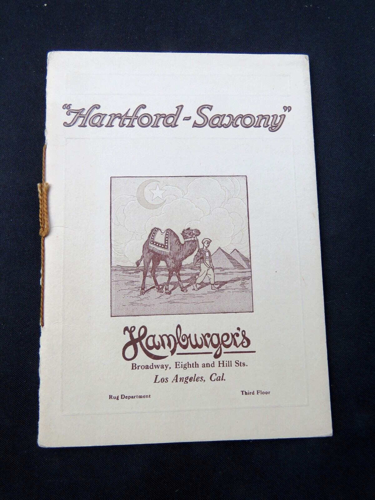 Antique 1916 Oriental Rugs Catalog Hartford-Saxony Hamburger's Dept. Los Angeles