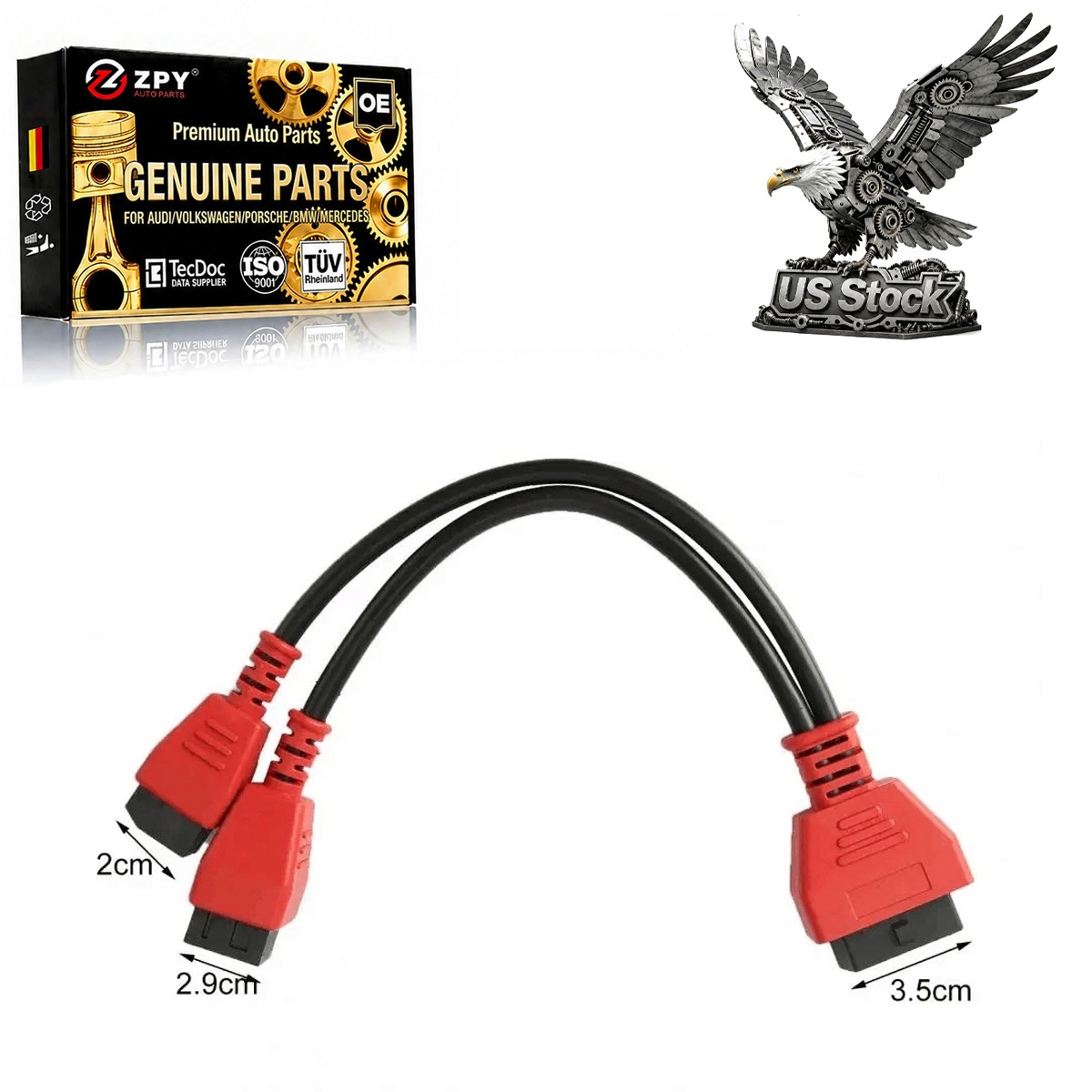 12+8 SGW Bypass Cable for Dodge Ram Jeep Chrysler Fiat OBD2 Diagnostic Adapter