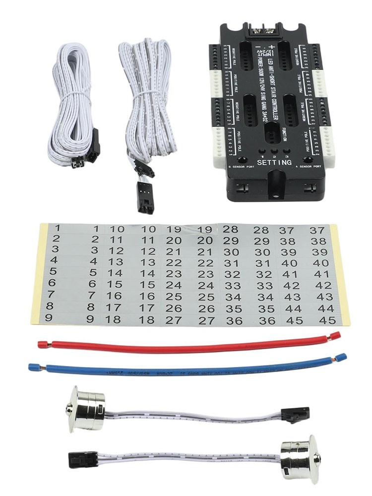 LED Stair Light Control Unit 32 Channels with Motion Sensor Functionality