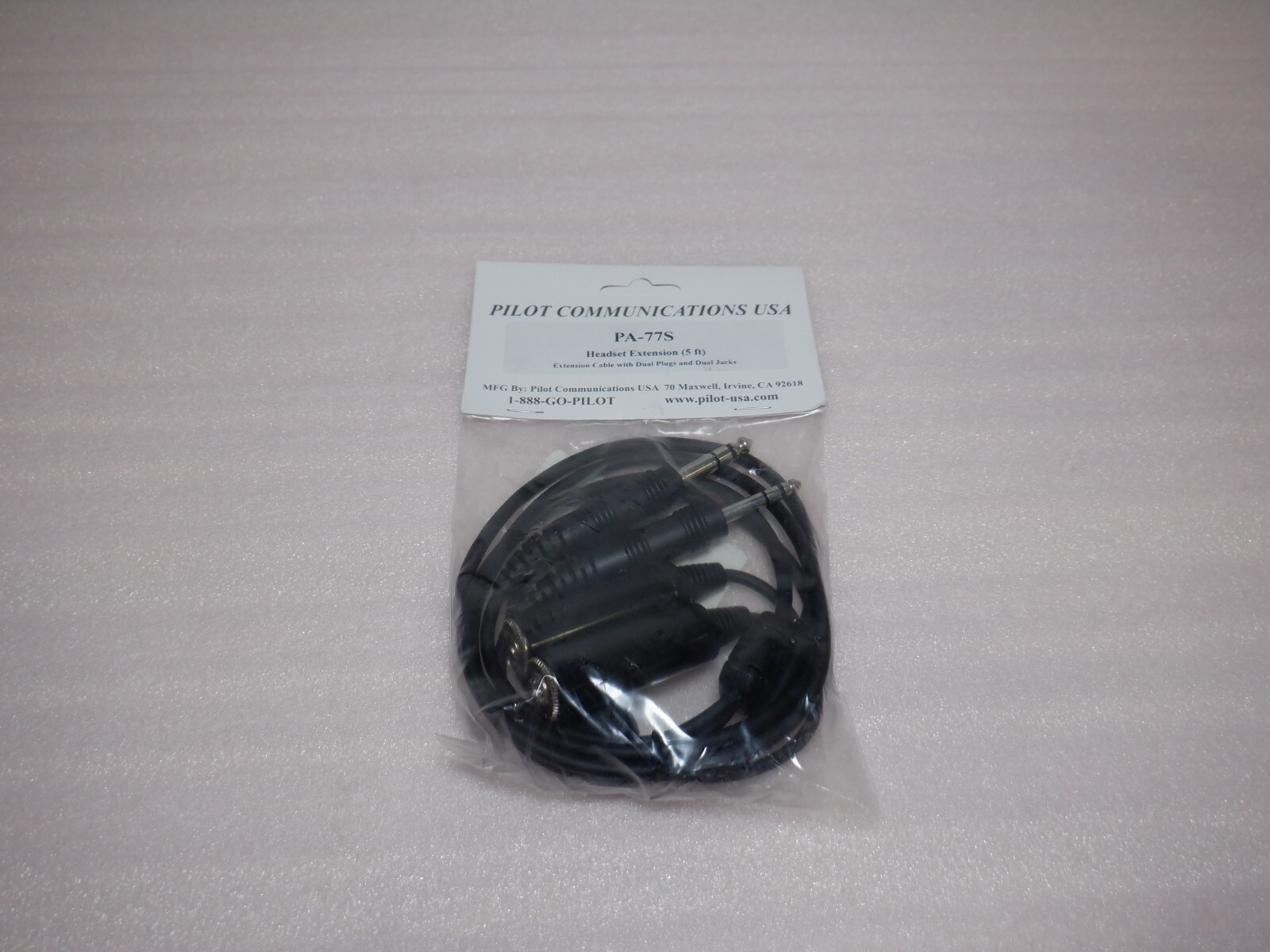 PILOT COMMUNICATIONS 5FT HEADSET EXTENSION