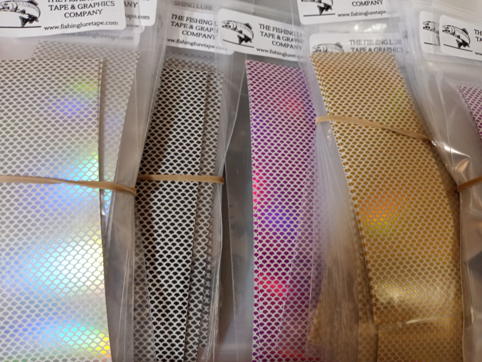 2" x 6" 3PK Holo Scale WTP Waterproof Fishing Lure Tape