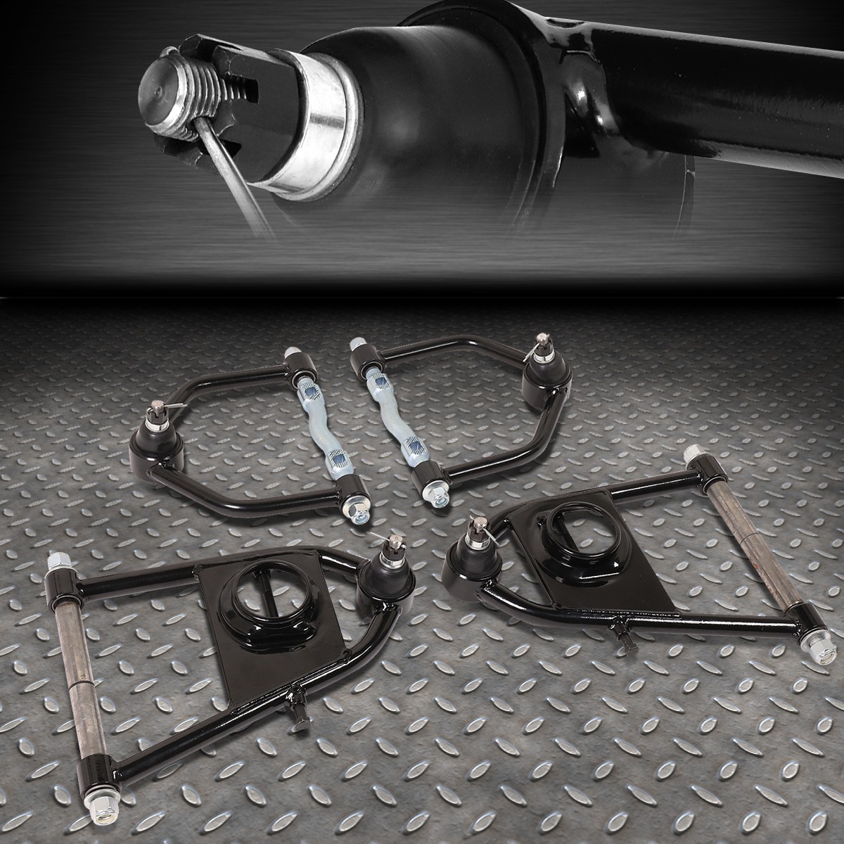 FOR 1974-1978 FORD MUSTANG II FRONT SUSPENSION LOWER+UPPER TUBULAR CONTROL ARMS