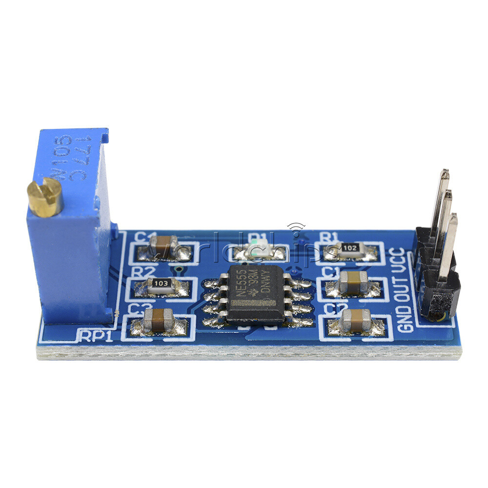 10PCS NE555 Pulse Signal Generator Module Frequency Adjustable Square Wave 5-12V