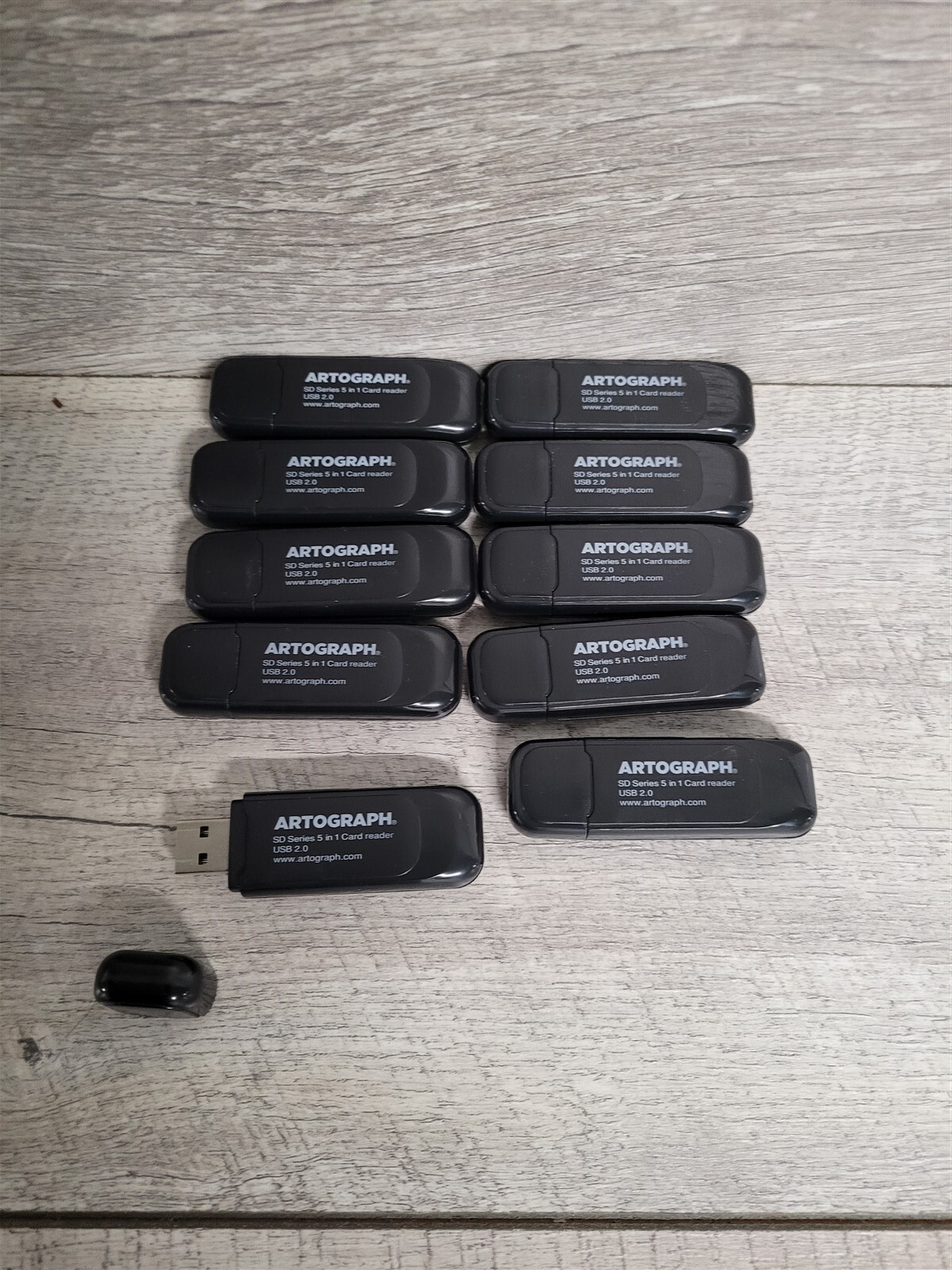 USB 2.0 Memory Card Reader 5in1 - lot of 10- NEW - Artograph Brand - USA Seller